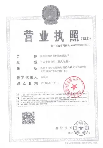 深圳市海铭德科技有限公司成立