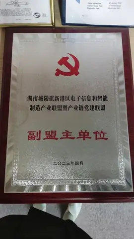 湖南城陵矶新港区电子信息和智能制造;产业联盟暨产业链党建联盟;副盟主单位